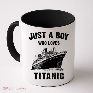 Just A Boy Who Loves Titanic Coffee Mug