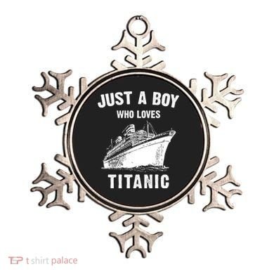 Just A Boy Who Loves Titanic Ornament
