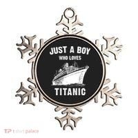 Just A Boy Who Loves Titanic Ornament thumb 0
