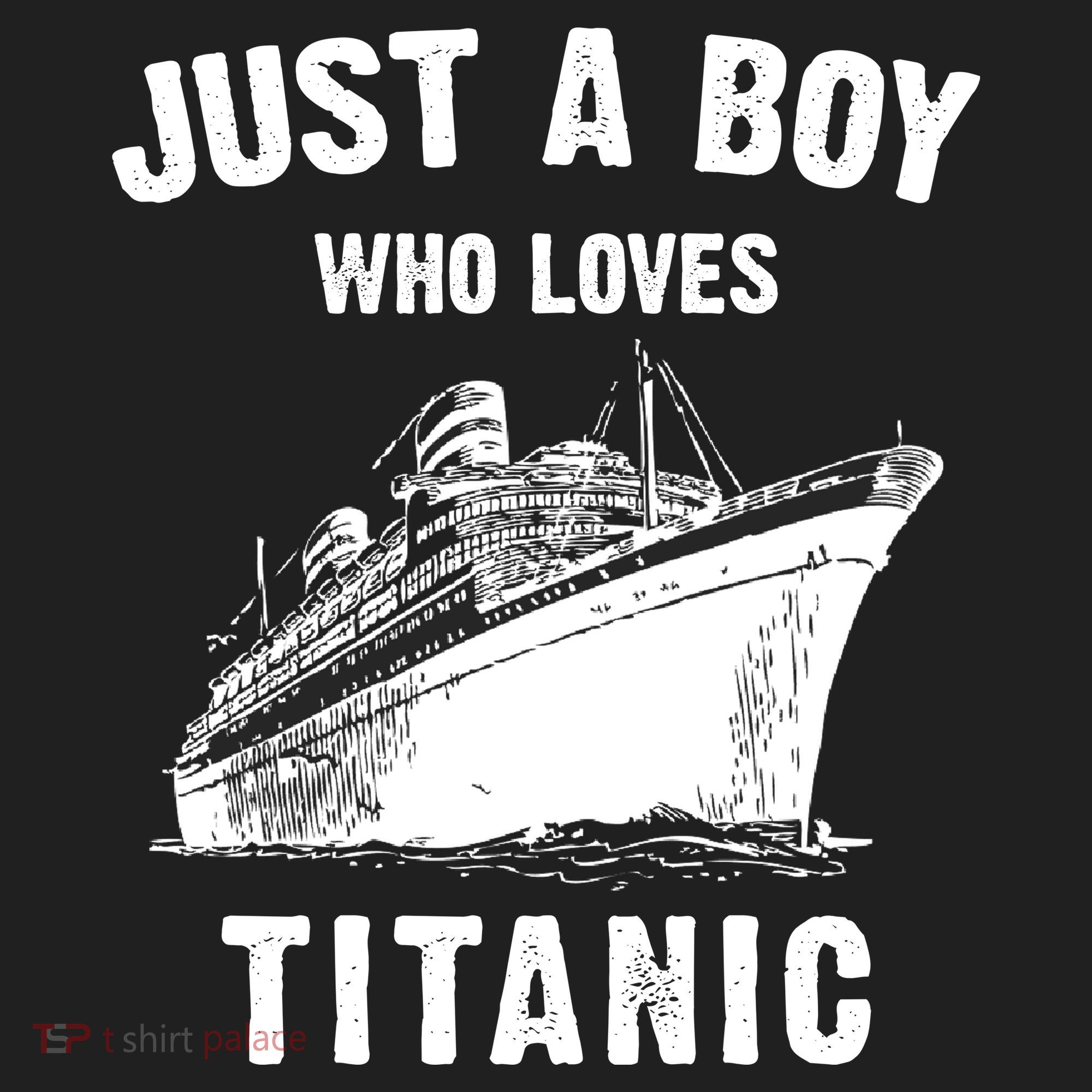 Just A Boy Who Loves Titanic Golf Towel