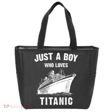 Just A Boy Who Loves Titanic Tote Bag