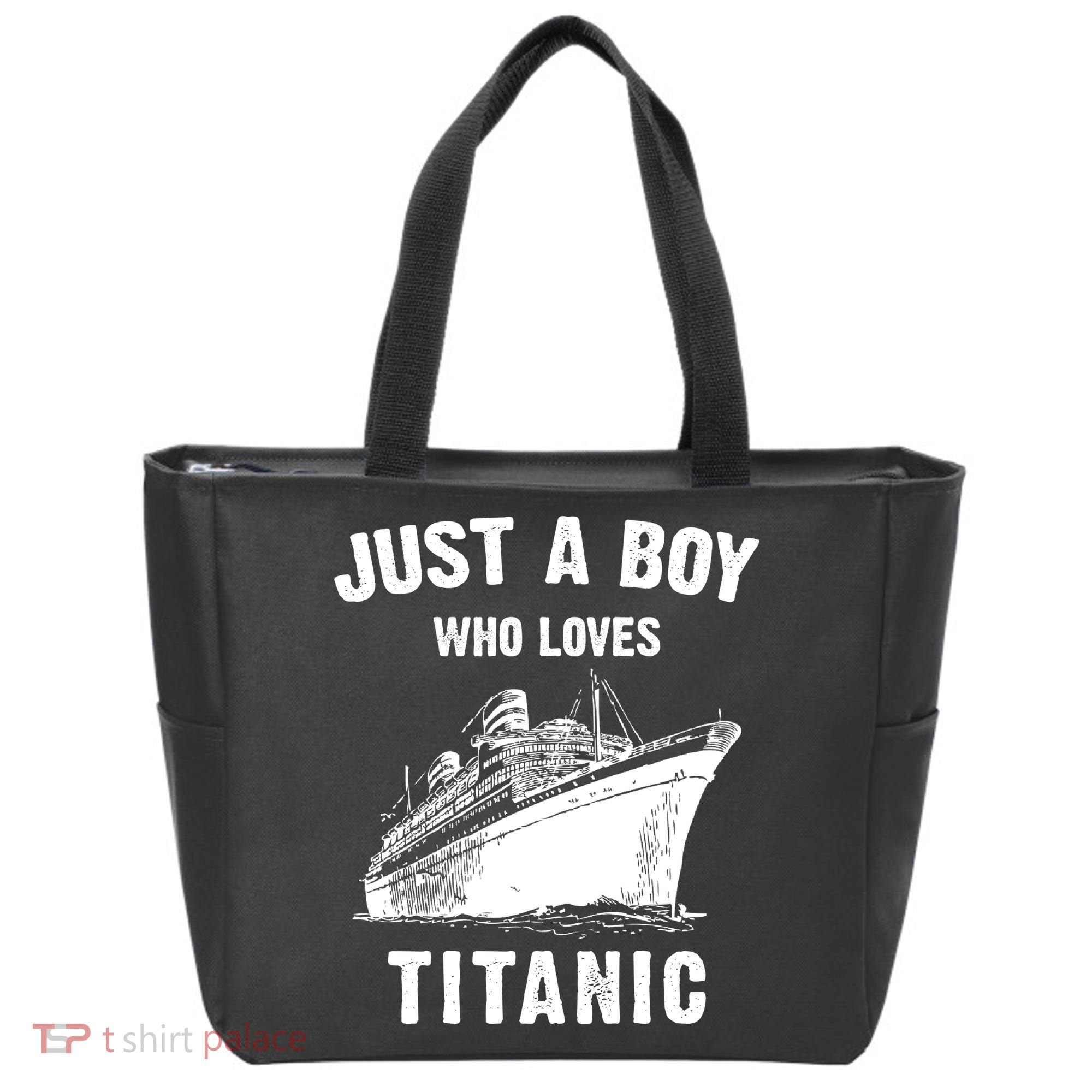 Just A Boy Who Loves Titanic Tote Bag