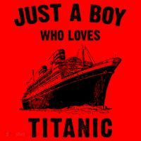 Just A Boy Who Loves Titanic Santa Hat thumb 1