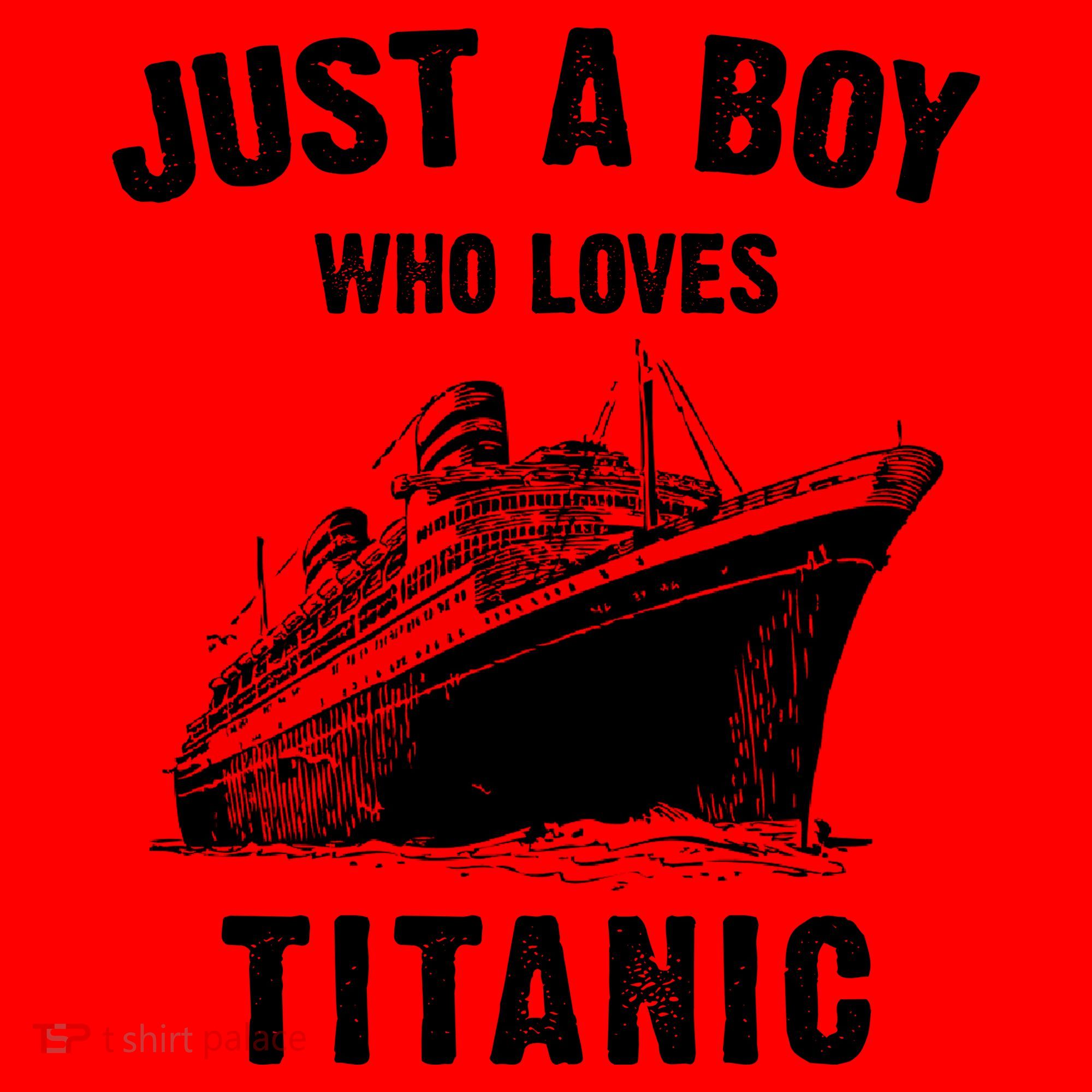 Just A Boy Who Loves Titanic Santa Hat