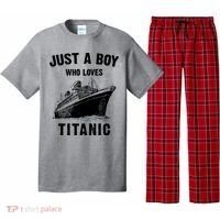 Just A Boy Who Loves Titanic Pajama Set thumb 0