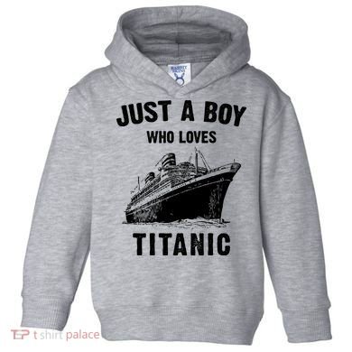Just A Boy Who Loves Titanic Toddler Hoodie