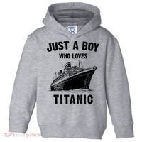 Just A Boy Who Loves Titanic Toddler Hoodie thumb 0