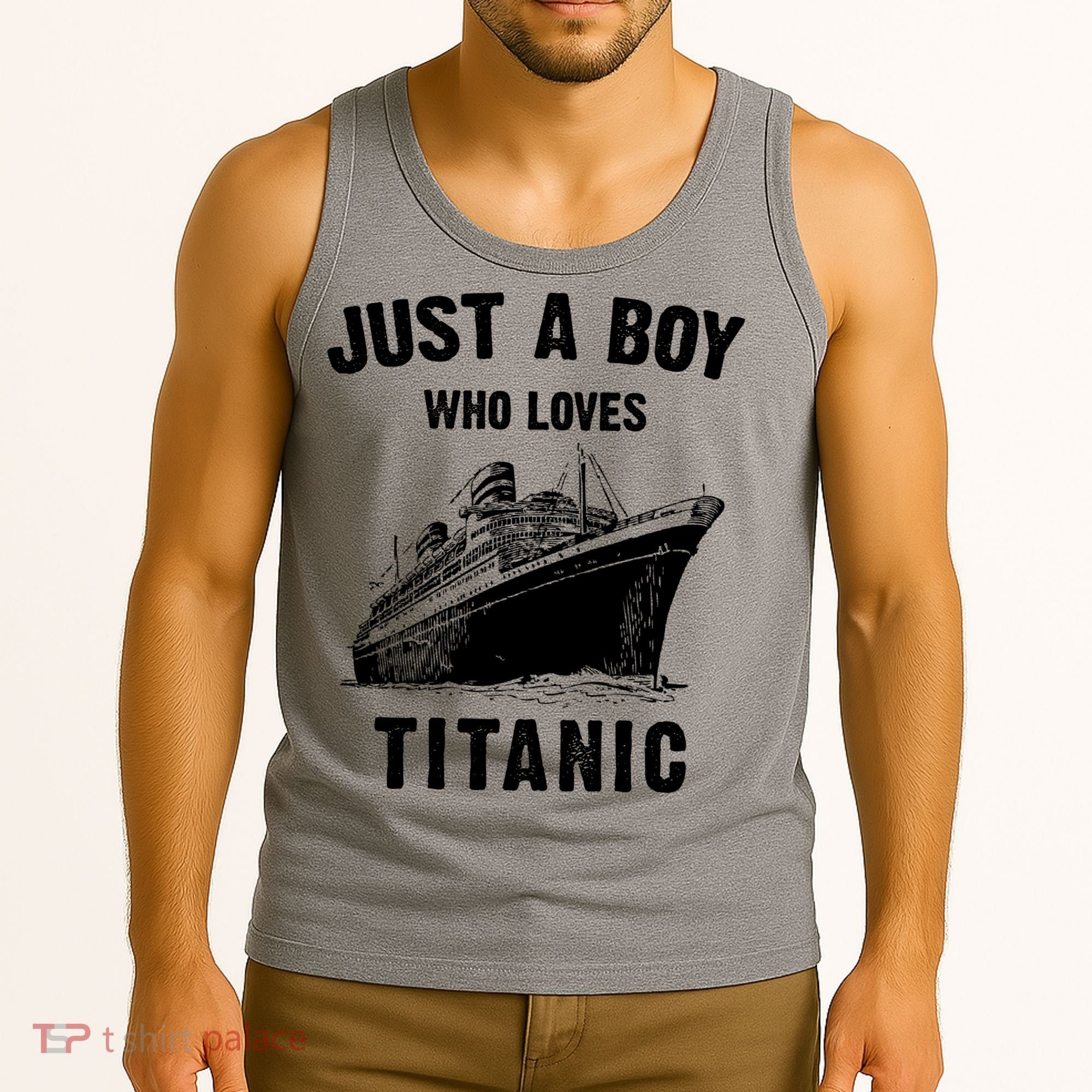 Just A Boy Who Loves Titanic Tank Top