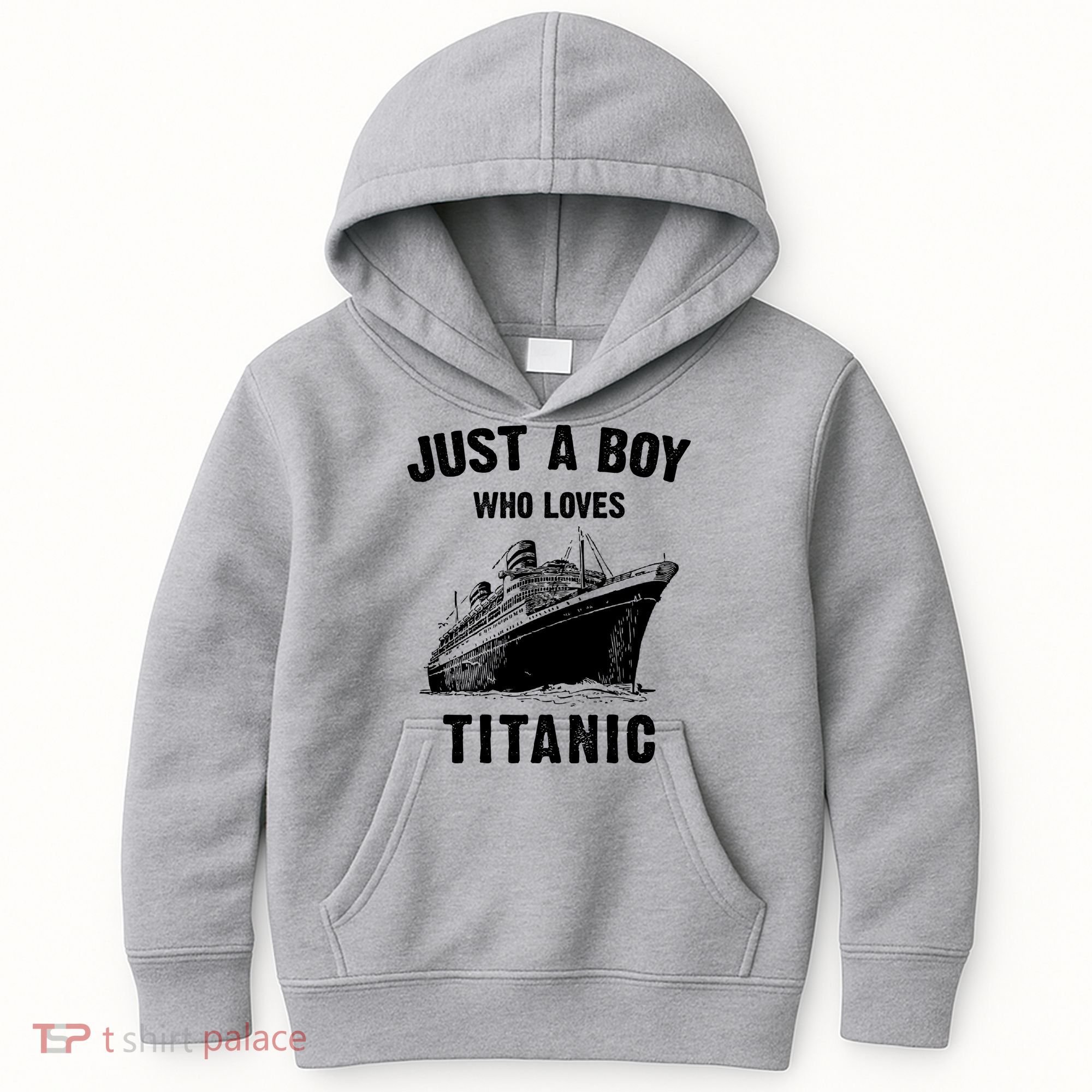 Just A Boy Who Loves Titanic Kids Hoodie