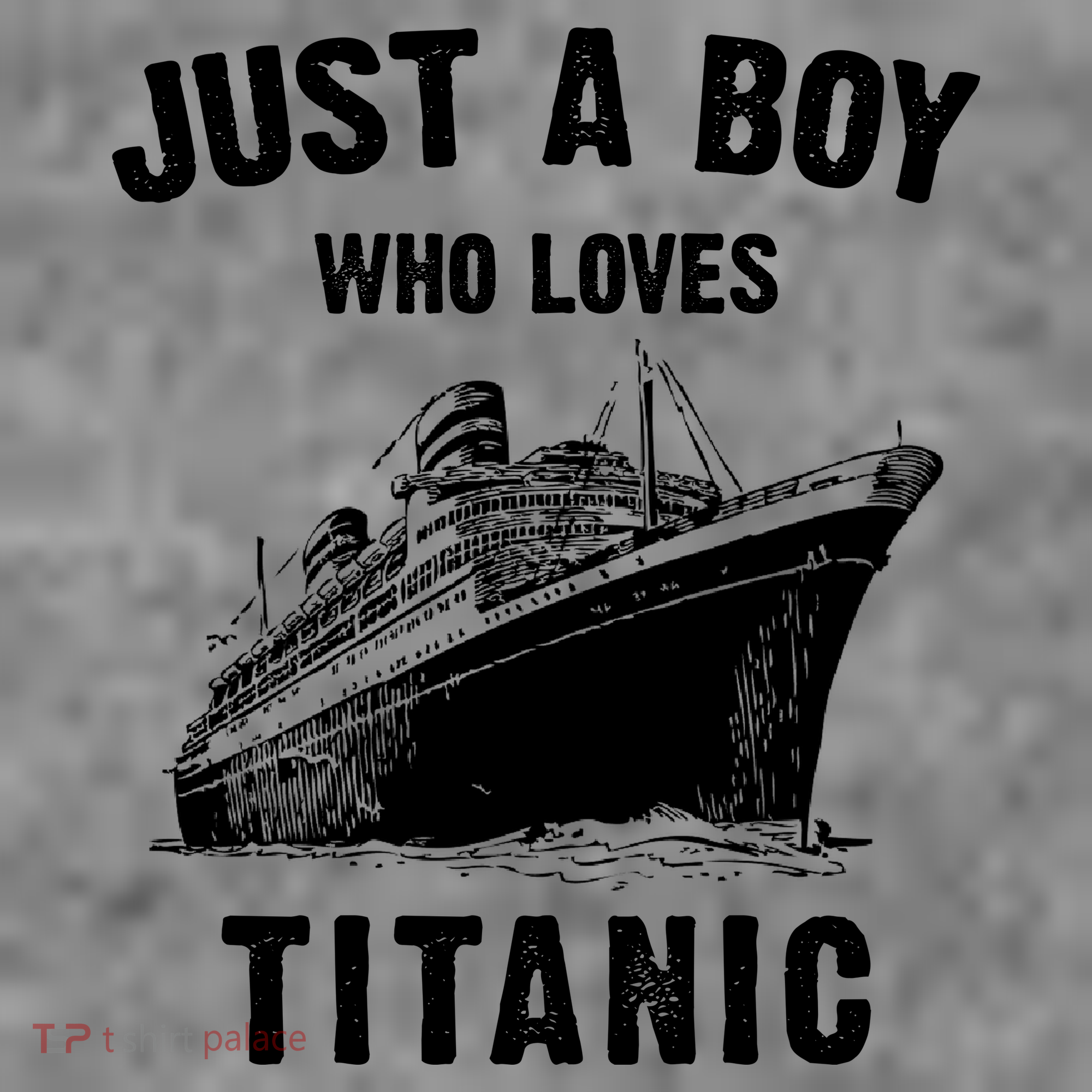 Just A Boy Who Loves Titanic Kids Hoodie
