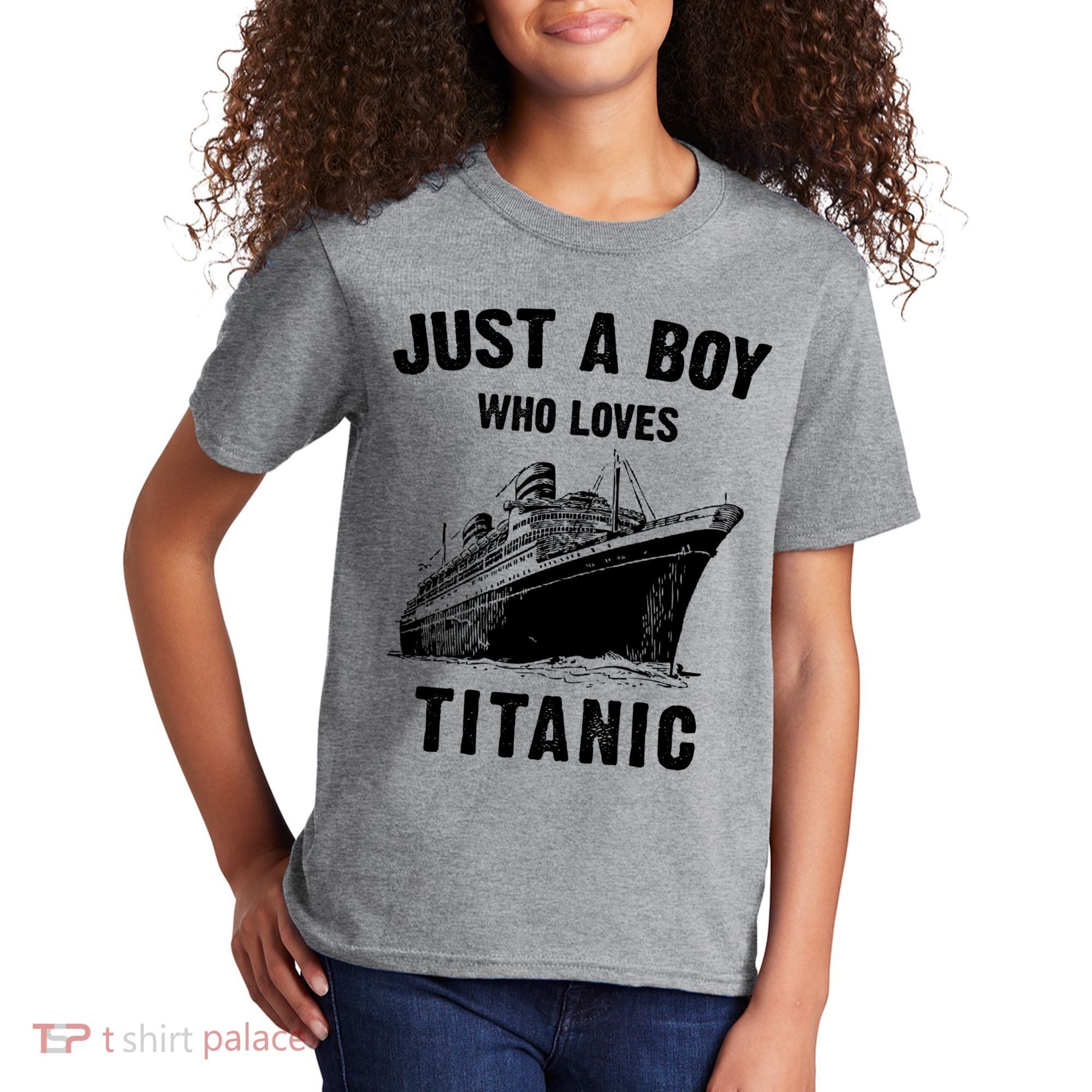 Just A Boy Who Loves Titanic Kids T-Shirt