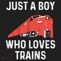 Just A Boy Who Loves Trains Great Gift Cool Boys Trainspotting Gift Beanie thumb 2