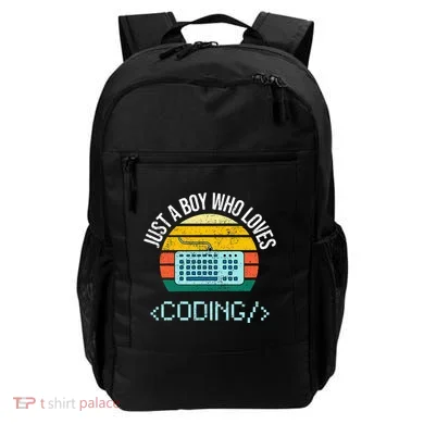 Just A Boy Who Loves Coding Computer Backpack
