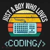 Just A Boy Who Loves Coding Computer Backpack thumb 2