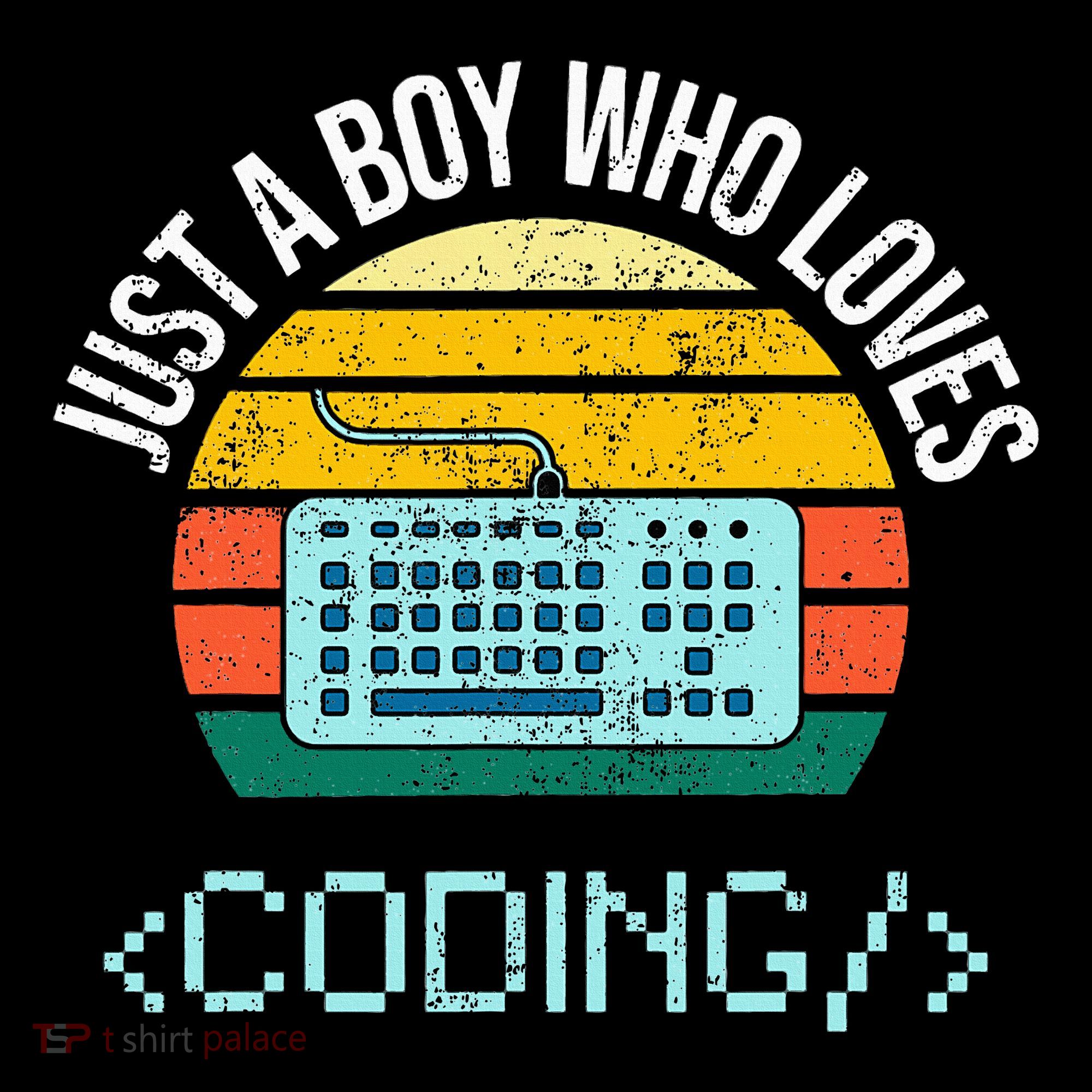 Just A Boy Who Loves Coding Computer Bucket Hat