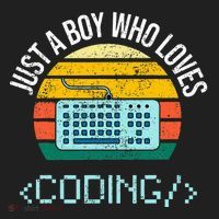 Just A Boy Who Loves Coding Computer Tumbler thumb 3