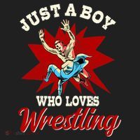 Just A Boy Who Loves Wrestling Wrestle Wrestler Hat thumb 2