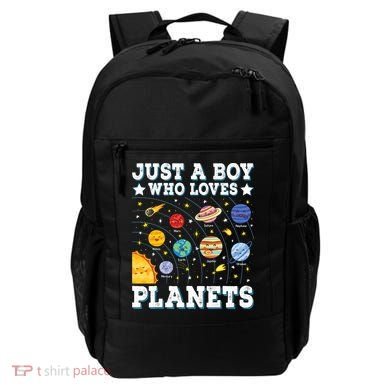 Just A Bo_y Who Loves Planets Solar System Space Science Geek Backpack