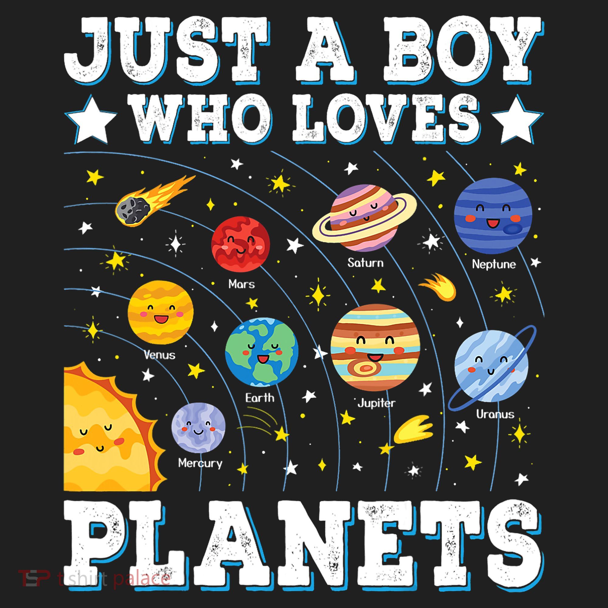 Just A Bo_y Who Loves Planets Solar System Space Science Geek Beanie