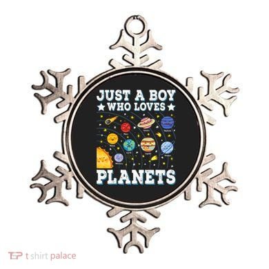 Just A Bo_y Who Loves Planets Solar System Space Science Geek Ornament