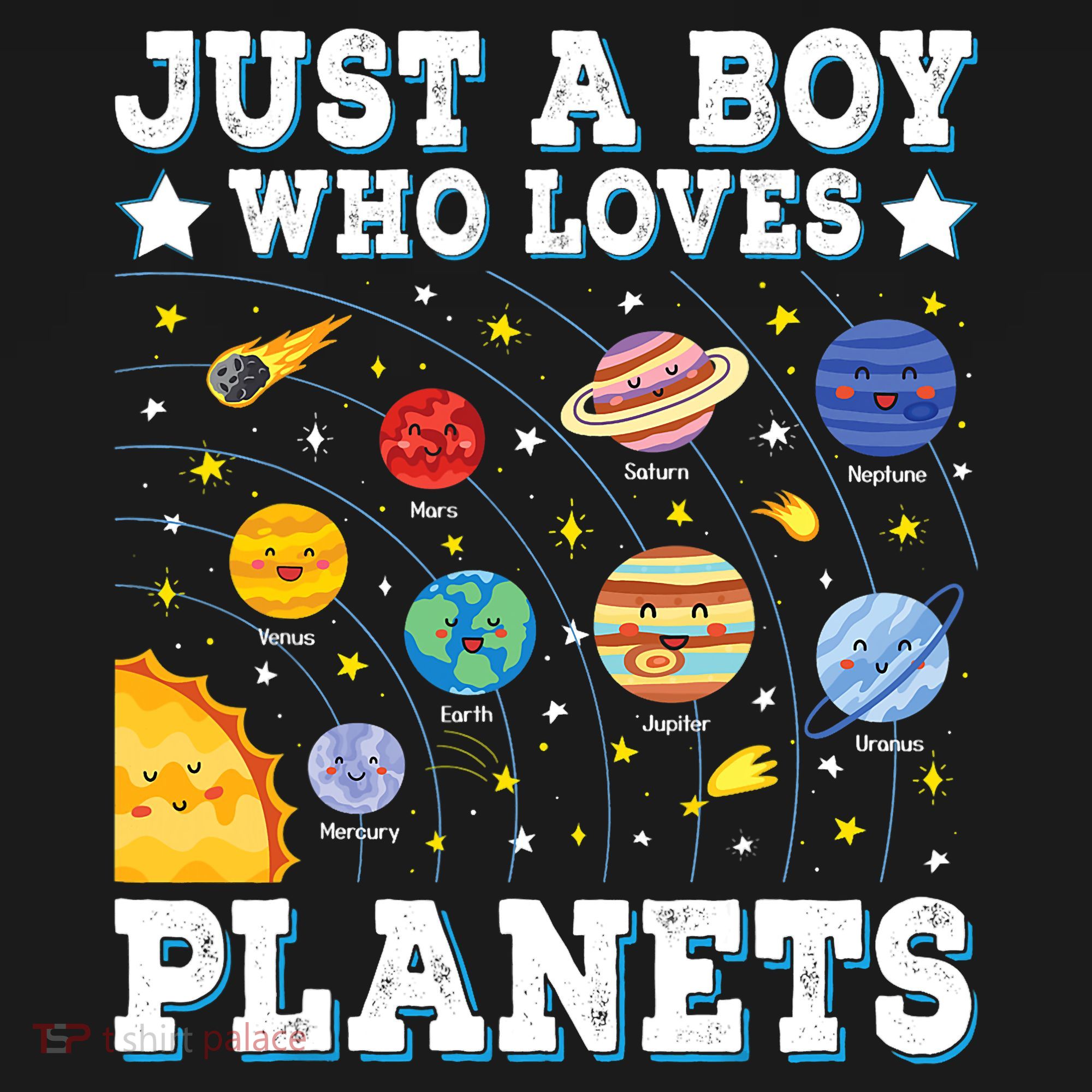 Just A Bo_y Who Loves Planets Solar System Space Science Geek Baby Bodysuit