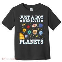 Just A Bo_y Who Loves Planets Solar System Space Science Geek Toddler T-Shirt thumb 0