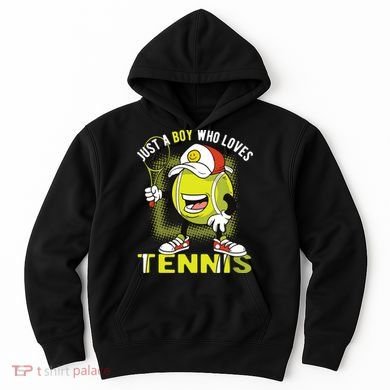 Just A Boy Who Loves Tennis Hoodie