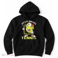 Just A Boy Who Loves Tennis Hoodie thumb 0