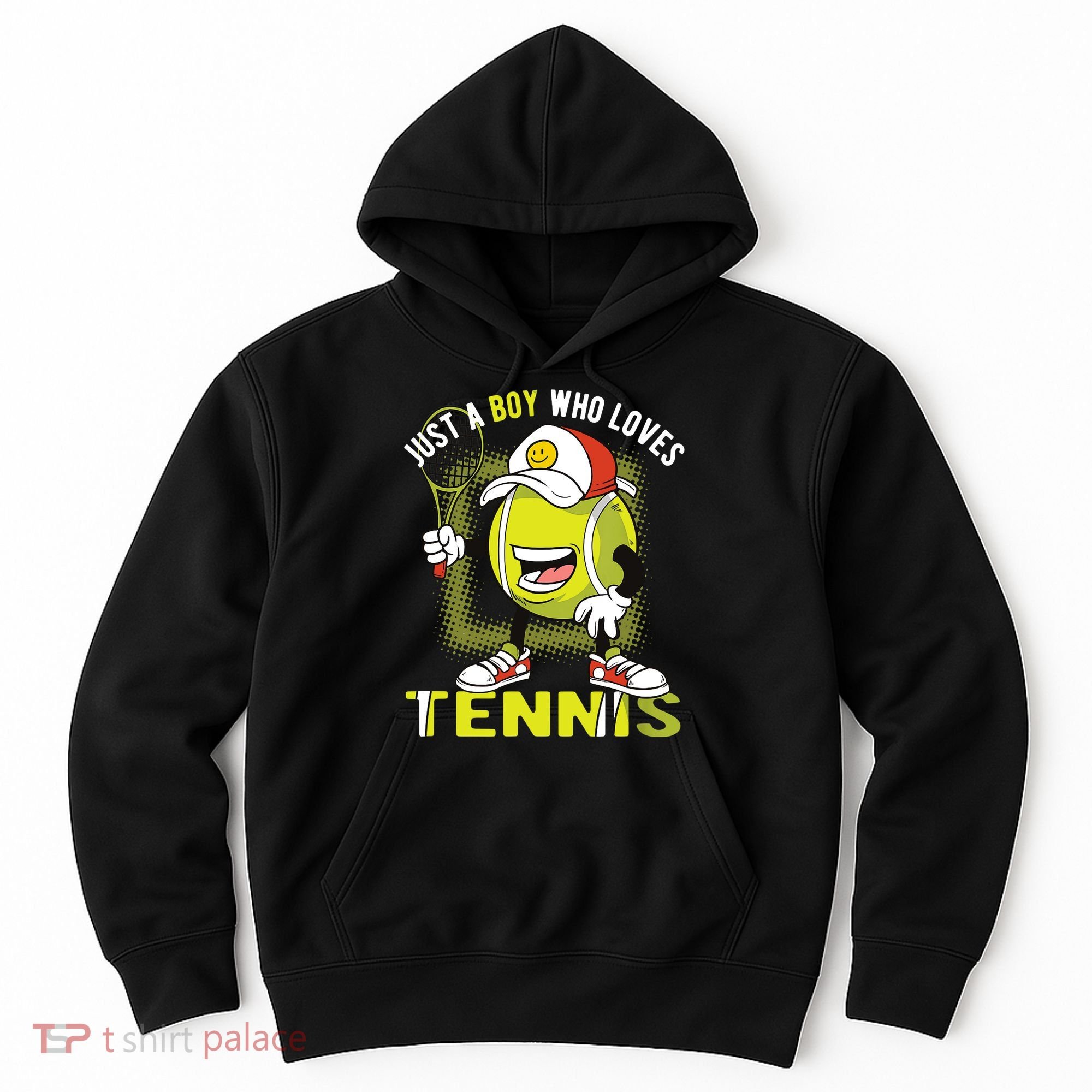 Just A Boy Who Loves Tennis Hoodie