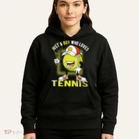 Just A Boy Who Loves Tennis Hoodie thumb 5