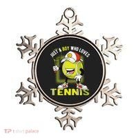 Just A Boy Who Loves Tennis Ornament thumb 0