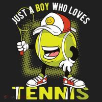 Just A Boy Who Loves Tennis Hat thumb 2