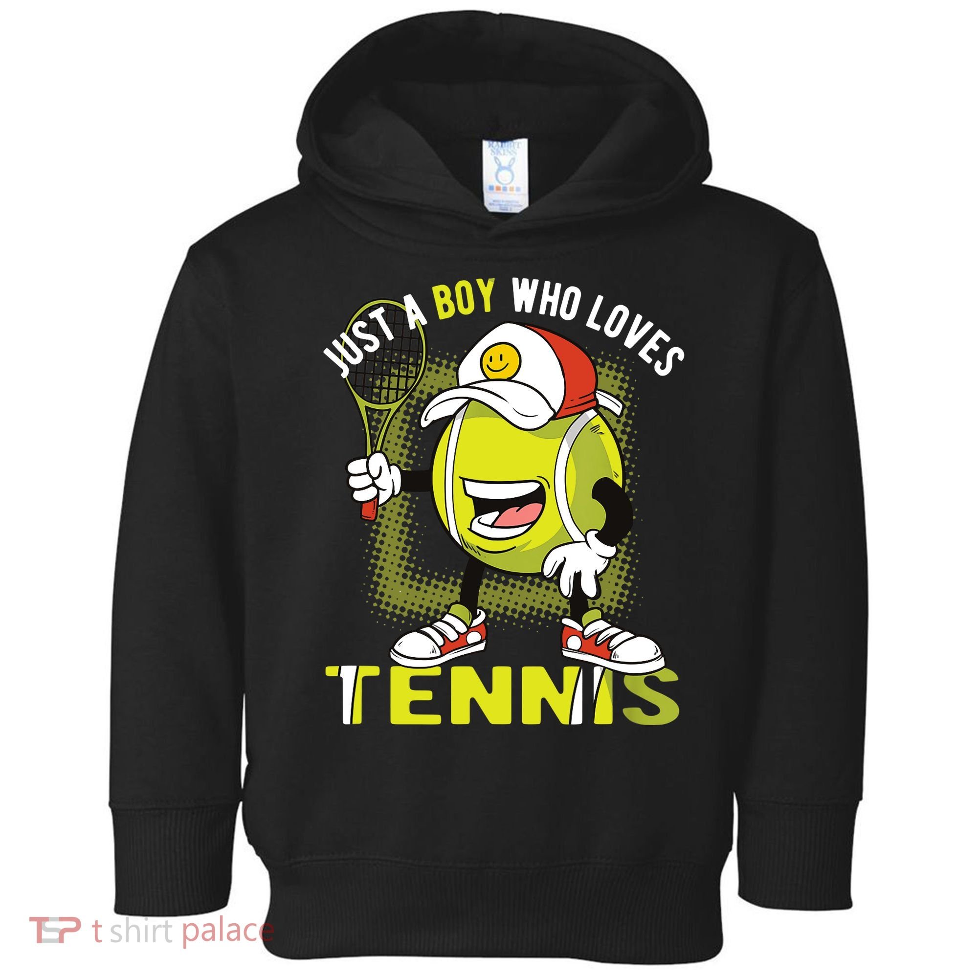 Just A Boy Who Loves Tennis Toddler Hoodie