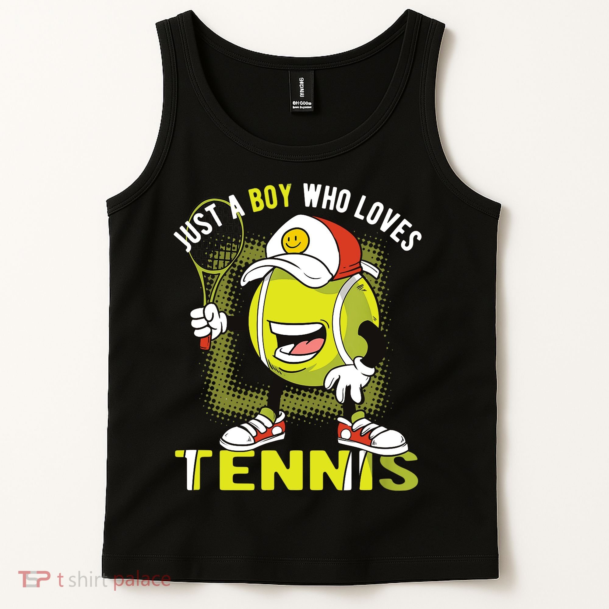 Just A Boy Who Loves Tennis Tank Top