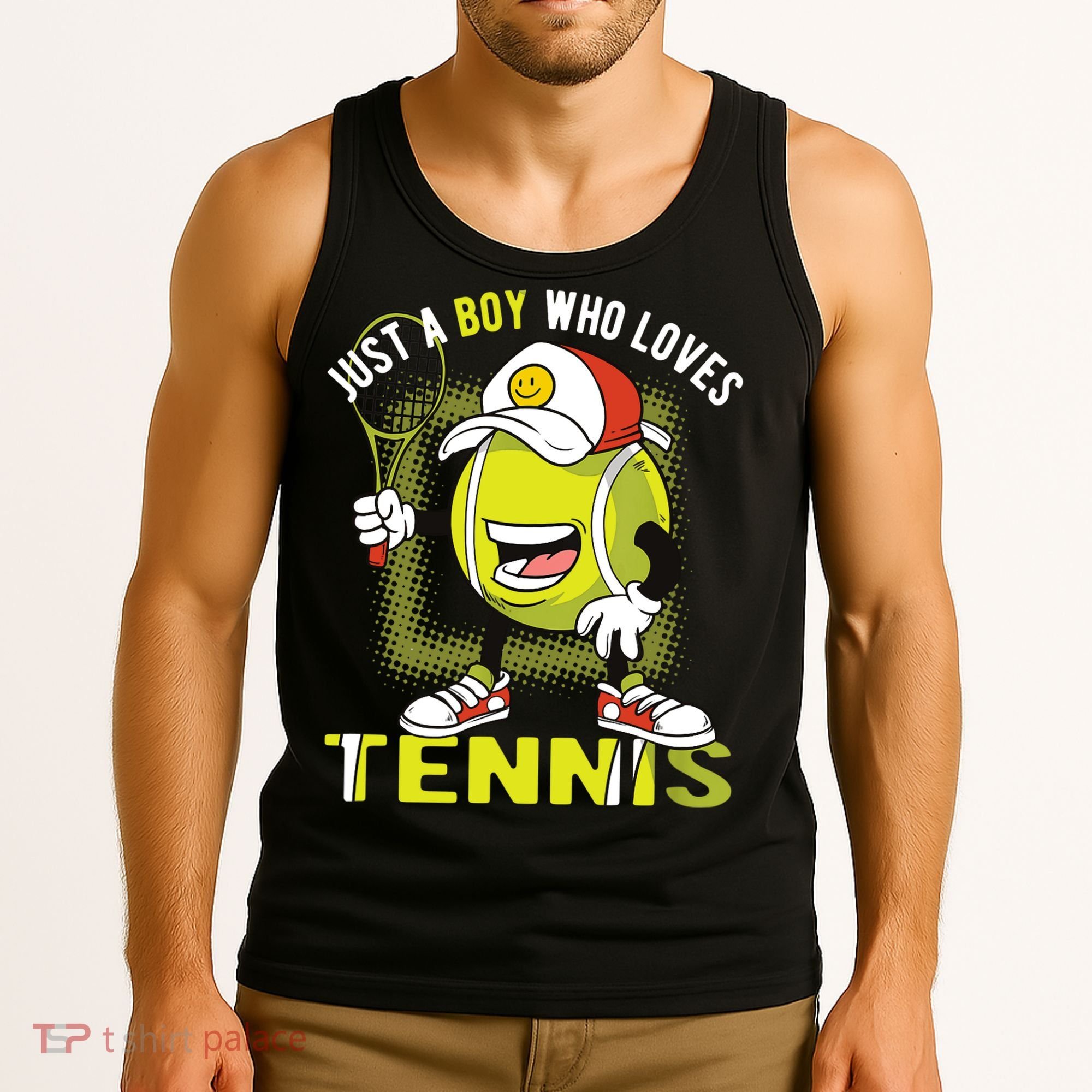 Just A Boy Who Loves Tennis Tank Top
