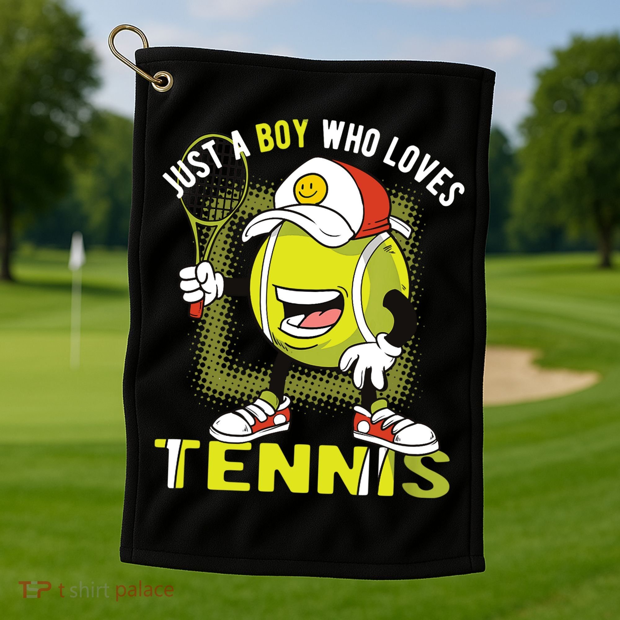 Just A Boy Who Loves Tennis Golf Towel