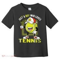 Just A Boy Who Loves Tennis Toddler T-Shirt thumb 0