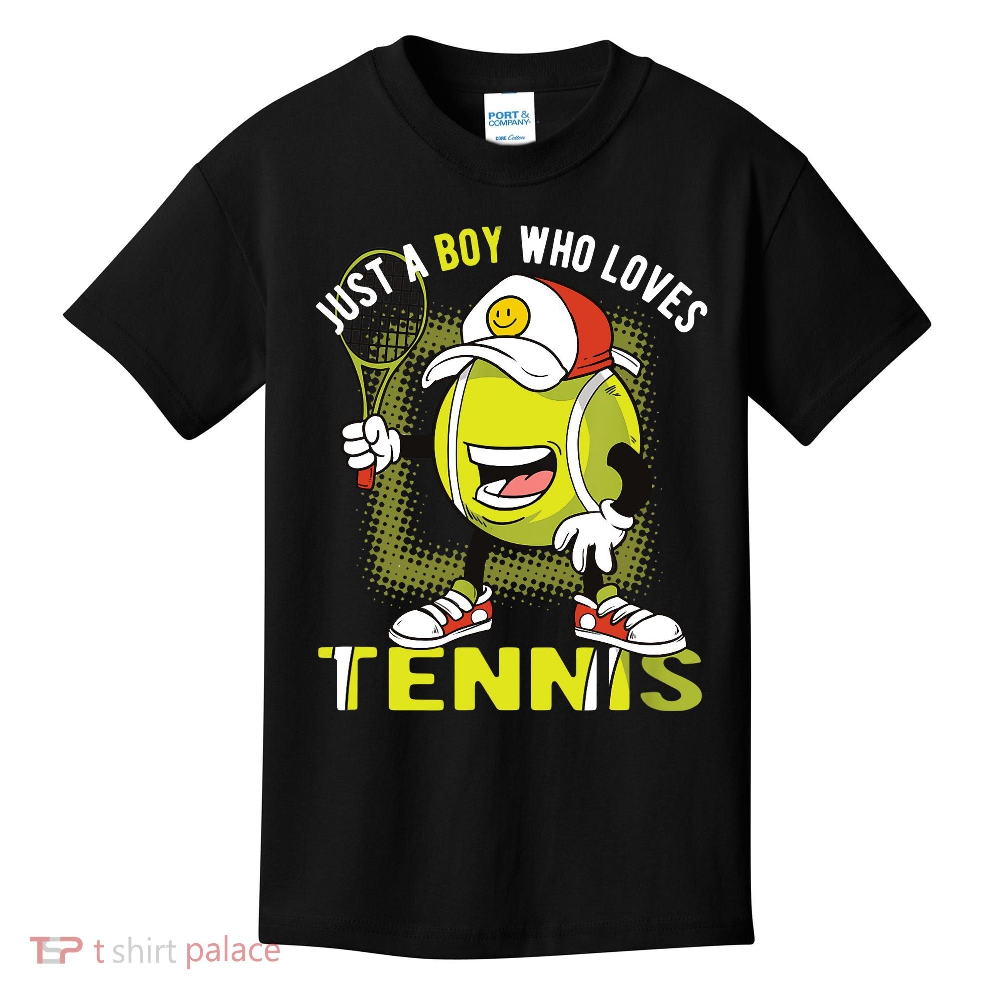 Just A Boy Who Loves Tennis Kids T-Shirt