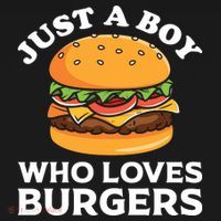 Just A Boy Who Loves Burger Cool Burger Gift Burger Boy Graphic Plus Size Shirt Mousepad thumb 1