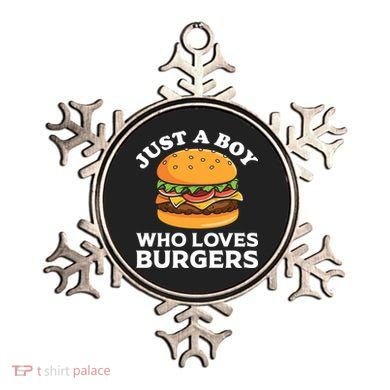Just A Boy Who Loves Burger Cool Burger Gift Burger Boy Graphic Plus Size Shirt Ornament