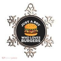 Just A Boy Who Loves Burger Cool Burger Gift Burger Boy Graphic Plus Size Shirt Ornament thumb 0