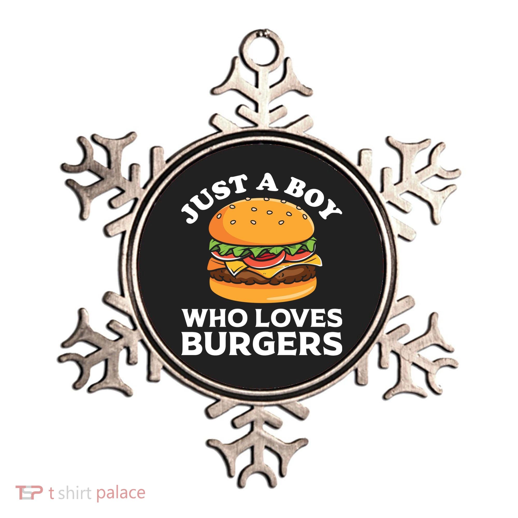 Just A Boy Who Loves Burger Cool Burger Gift Burger Boy Graphic Plus Size Shirt Ornament