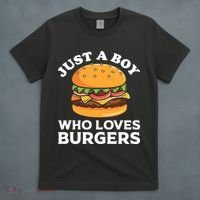 Just A Boy Who Loves Burger Cool Burger Gift Burger Boy Graphic Plus Size Shirt T-Shirt thumb 4