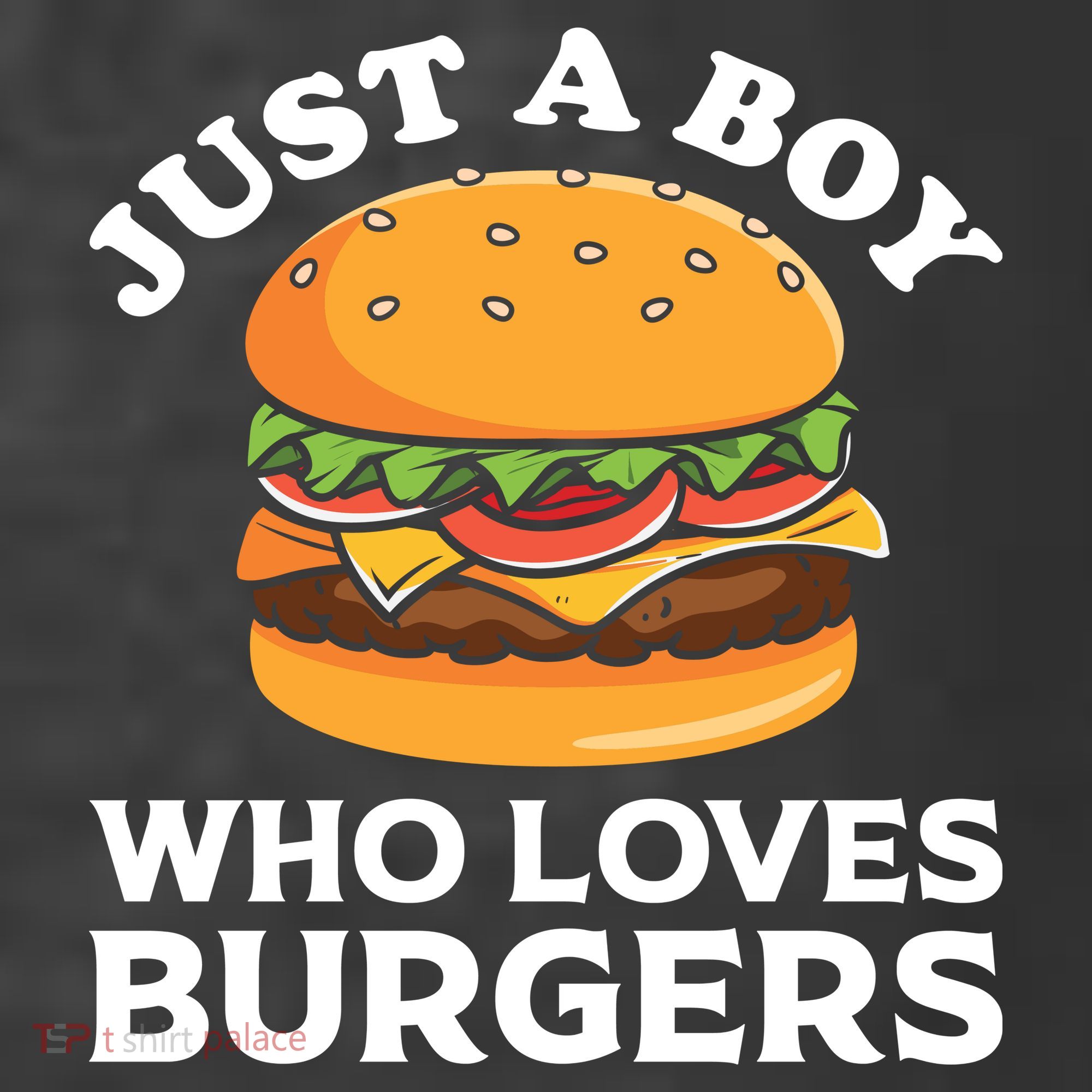 Just A Boy Who Loves Burger Cool Burger Gift Burger Boy Graphic Plus Size Shirt T-Shirt