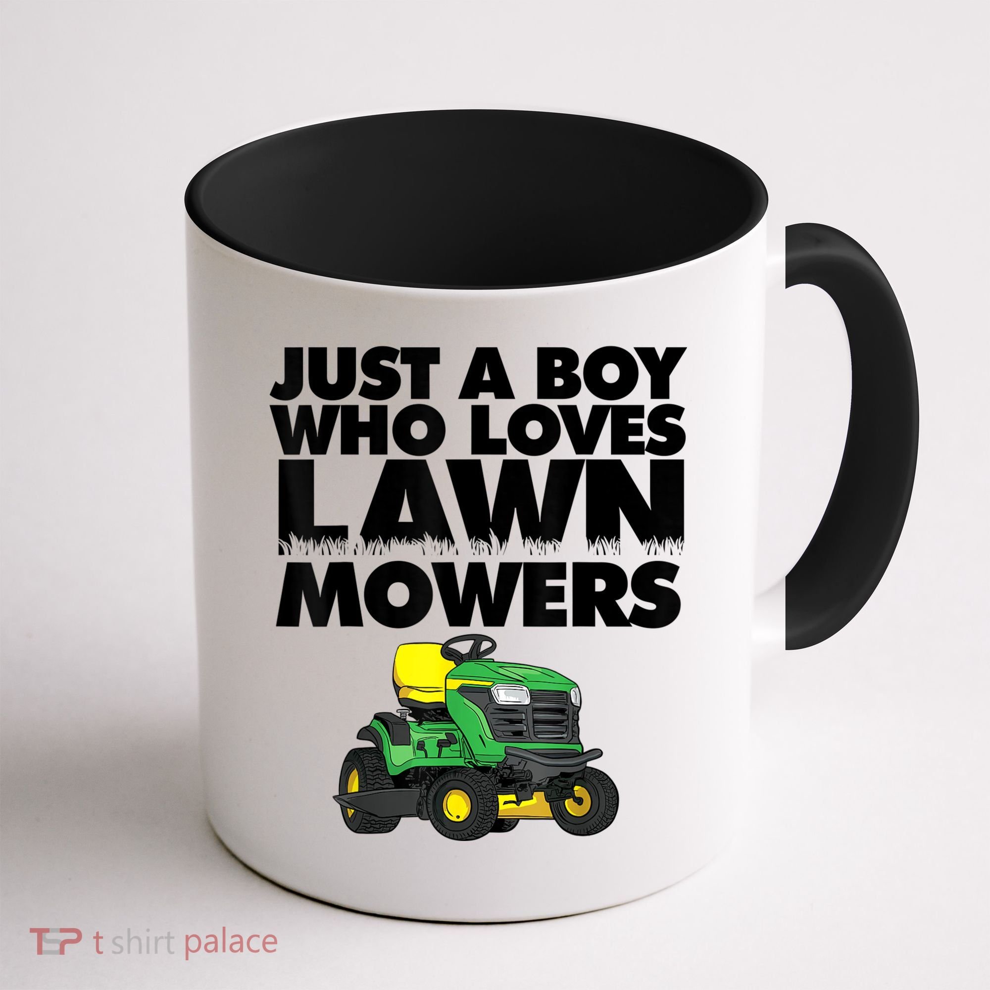 Just A Boy Who Loves Lawn Mowers Coffee Mug