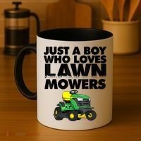 Just A Boy Who Loves Lawn Mowers Coffee Mug thumb 4
