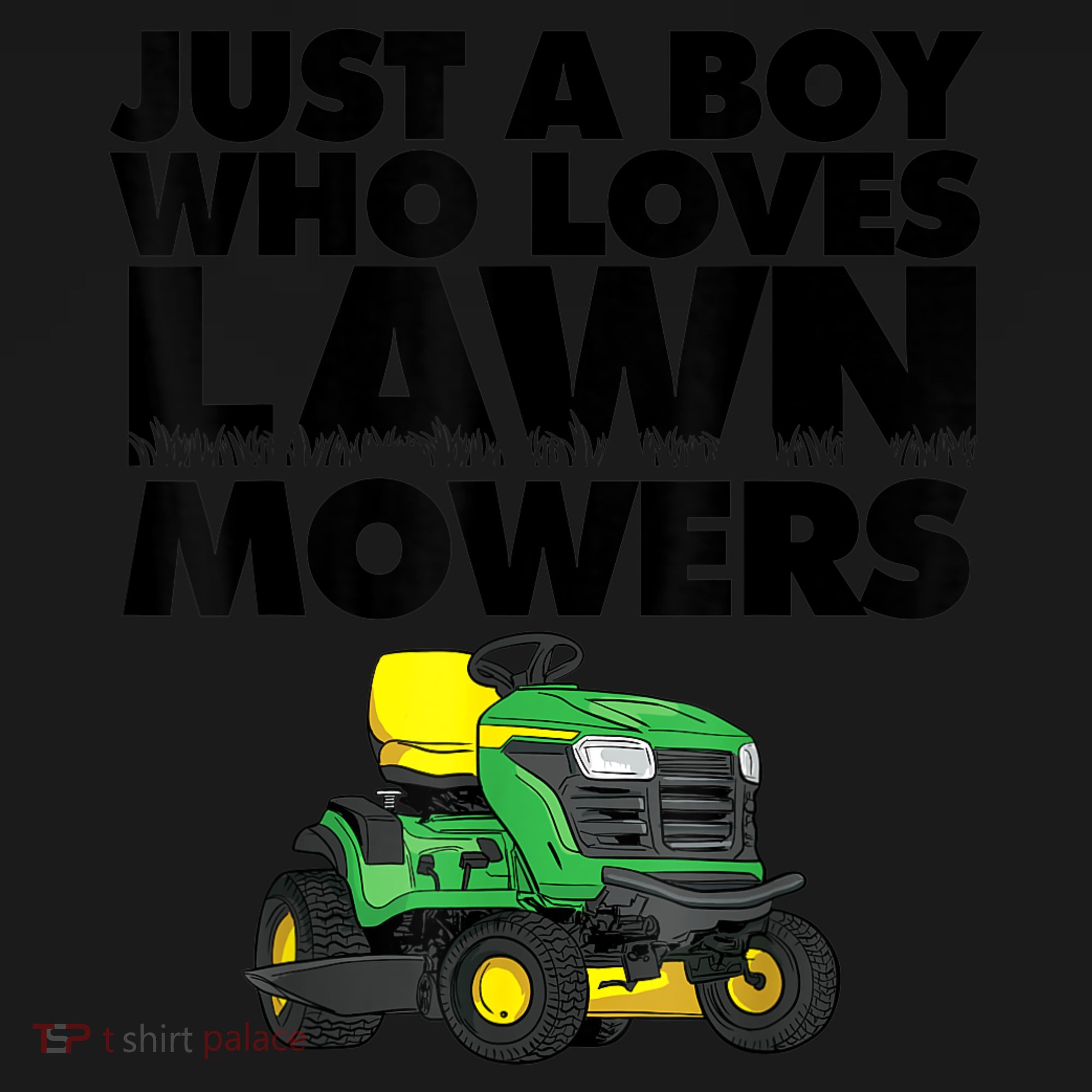 Just A Boy Who Loves Lawn Mowers Mousepad
