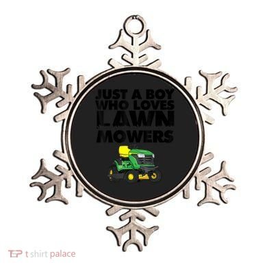 Just A Boy Who Loves Lawn Mowers Ornament