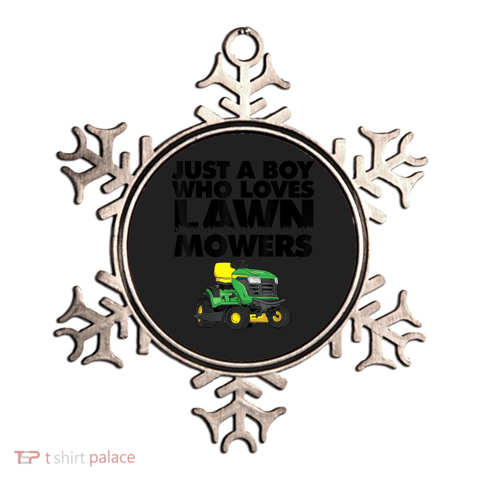 Just A Boy Who Loves Lawn Mowers Ornament