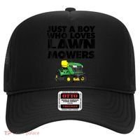 Just A Boy Who Loves Lawn Mowers Hat thumb 0
